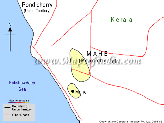 Tourist Map of mahe